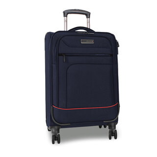Мала валіза під ручну поклажу Swissbrand Alford на 43/47 л вагою 2,7 кг та відділом під ноутбук Темно-Синій